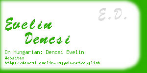 evelin dencsi business card